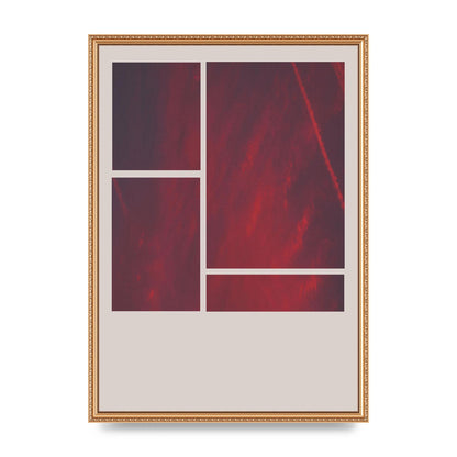 Grid Pink Sunset Art For The Home - A2 framed