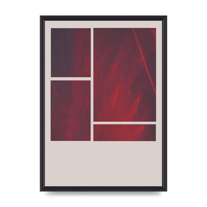 Grid Pink Sunset Art For The Home - A2 framed