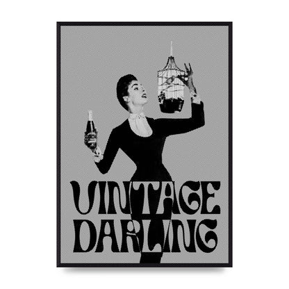 Vintage Darling Halftone" Art For The Home - A2 framed