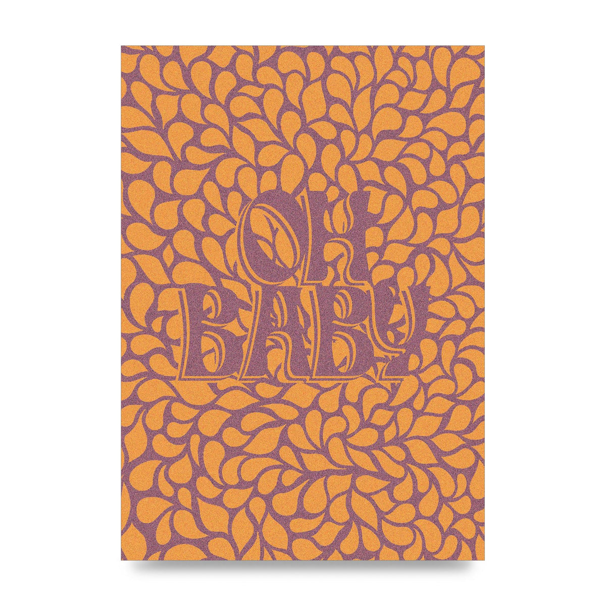 Oh Baby Coral Pattern" Printed Poster - unframed print