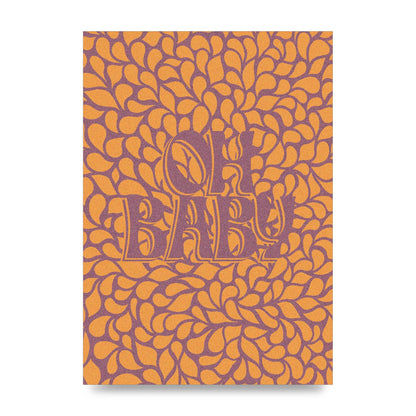 Oh Baby Coral Pattern" Printed Poster - unframed print