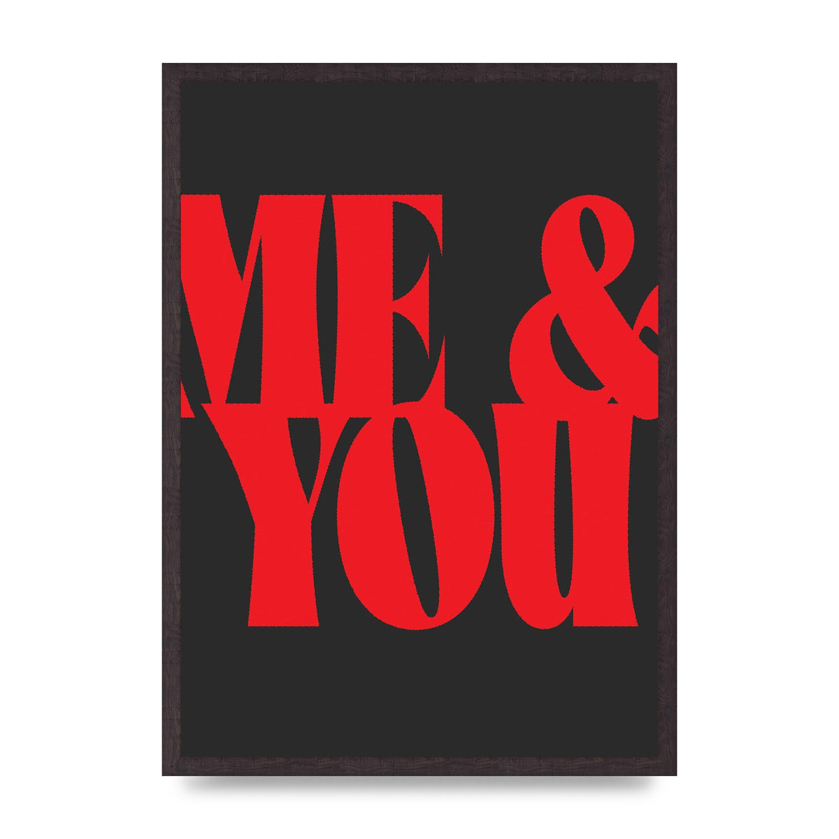 Red Me You Red Wall Art - A2 framed