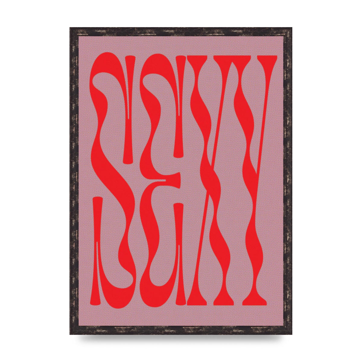 Sexy Red Pink Art For The Home - A2 framed