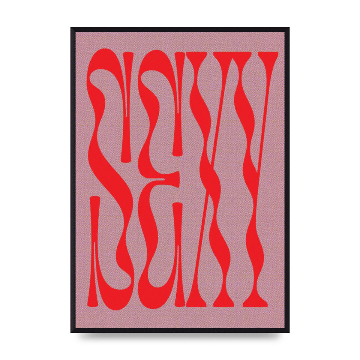Sexy Red Pink Art For The Home - A2 framed