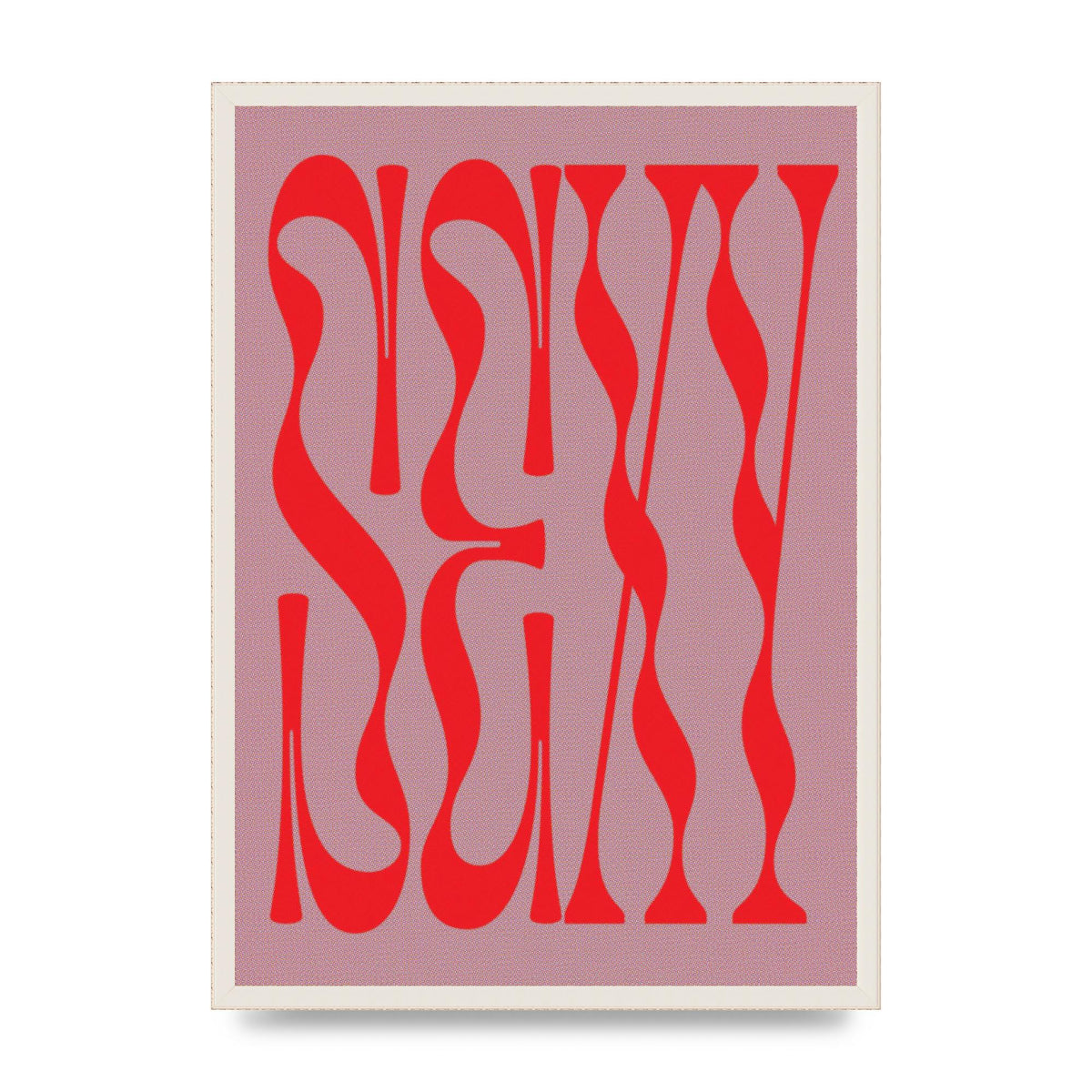 Sexy Red Pink Art For The Home - A2 framed