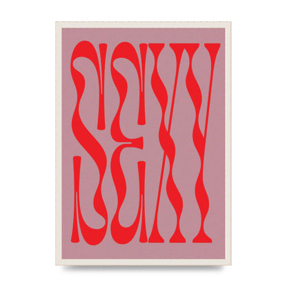 Sexy Red Pink Art For The Home - A2 framed
