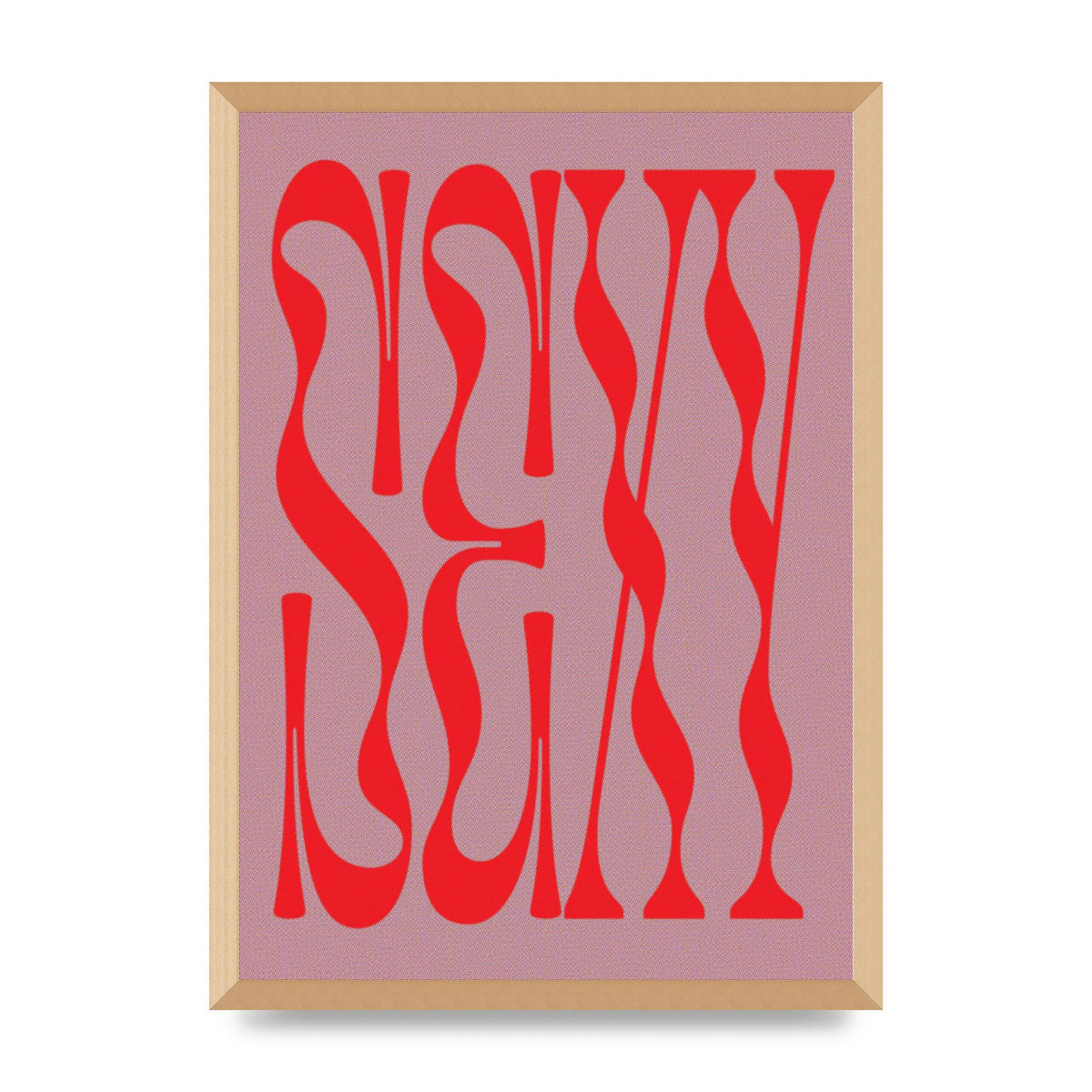 Sexy Red Pink Art For The Home - A2 framed