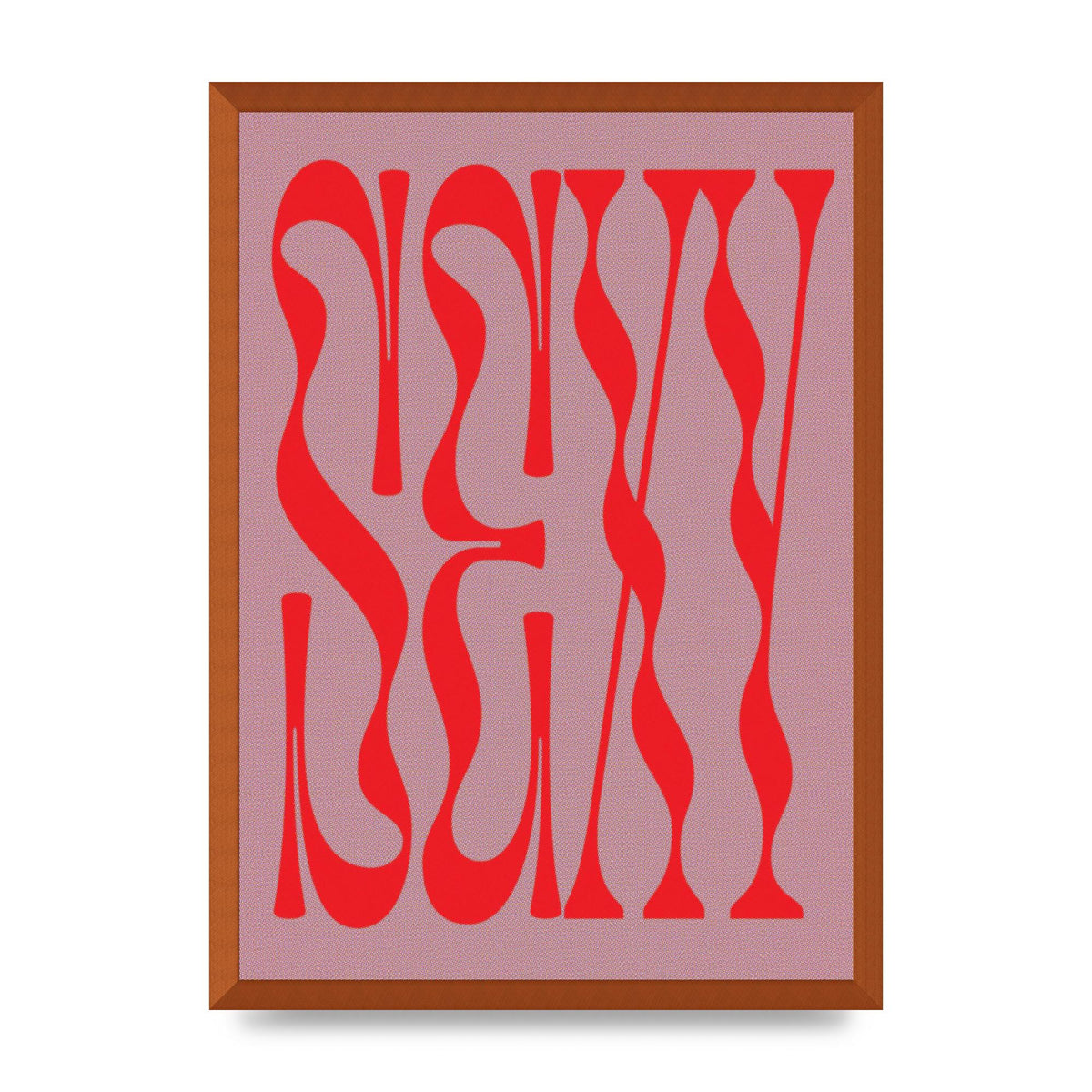 Sexy Red Pink Art For The Home - A2 framed