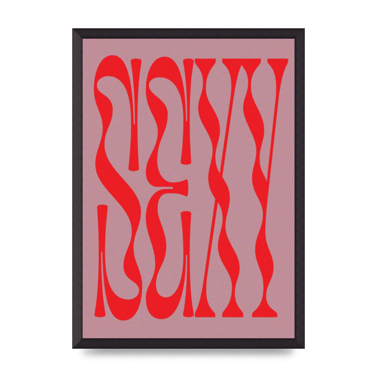 Sexy Red Pink Art For The Home - A2 framed