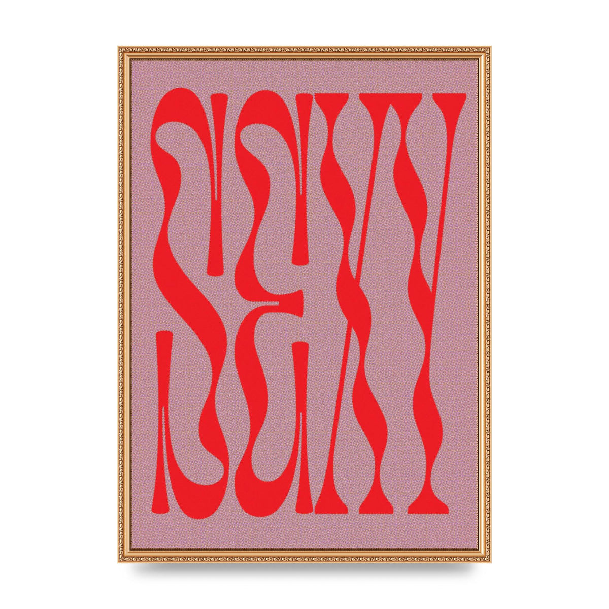 Sexy Red Pink Art For The Home - A2 framed
