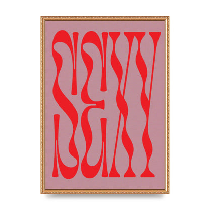 Sexy Red Pink Art For The Home - A2 framed