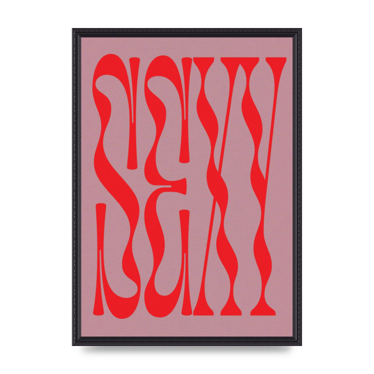 Sexy Red Pink Art For The Home - A2 framed