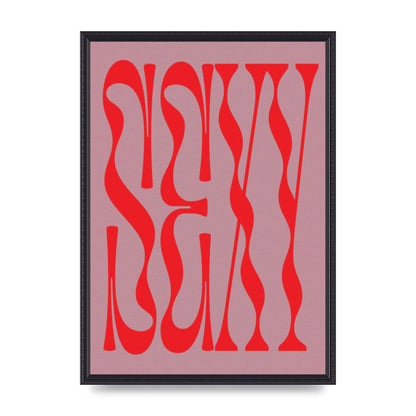 Sexy Red Pink Art For The Home - A2 framed