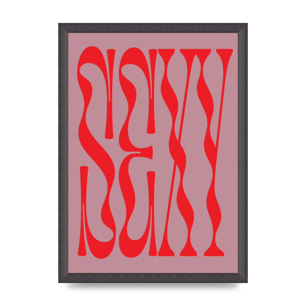 Sexy Red Pink Art For The Home - A3 framed