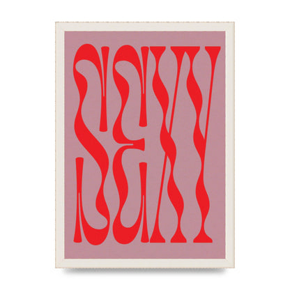 Sexy Red Pink Art For The Home - A3 framed