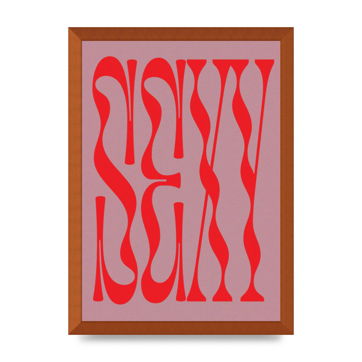 Sexy Red Pink Art For The Home - A3 framed