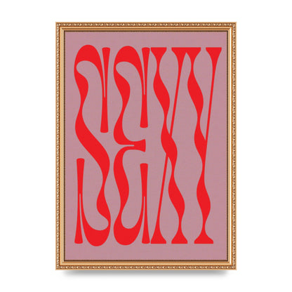 Sexy Red Pink Art For The Home - A3 framed