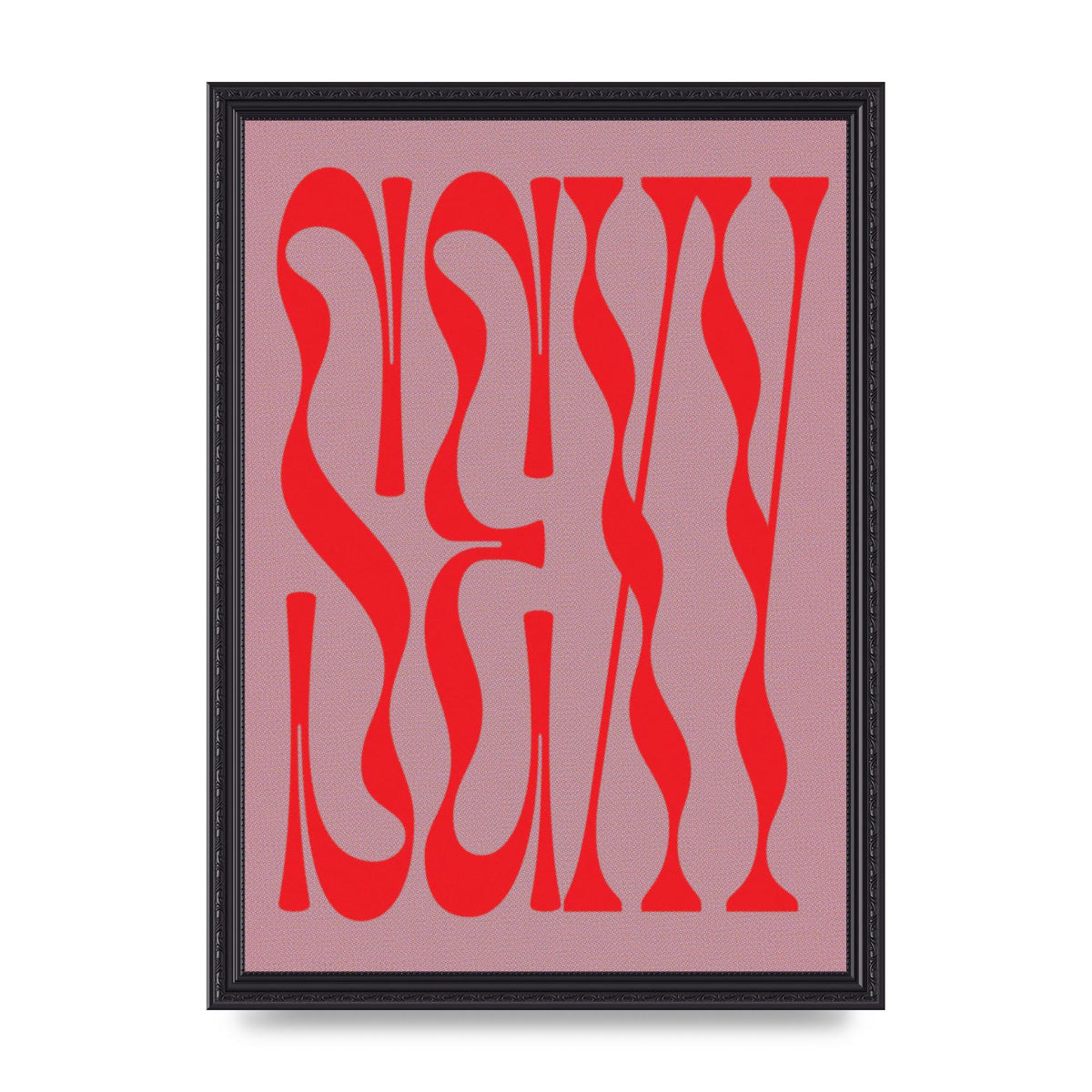 Sexy Red Pink Art For The Home - A3 framed