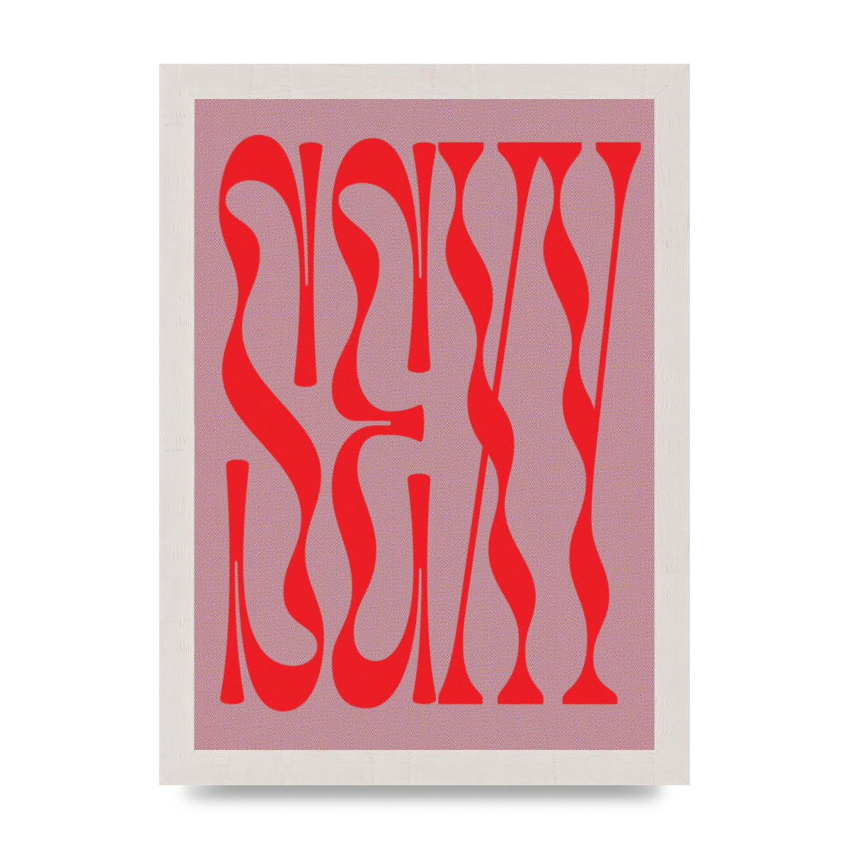 Sexy Red Pink Art For The Home - A4 framed
