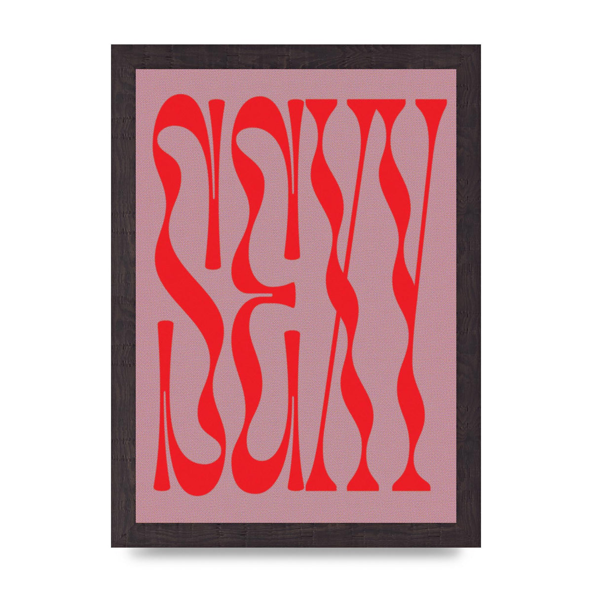 Sexy Red Pink Art For The Home - A4 framed