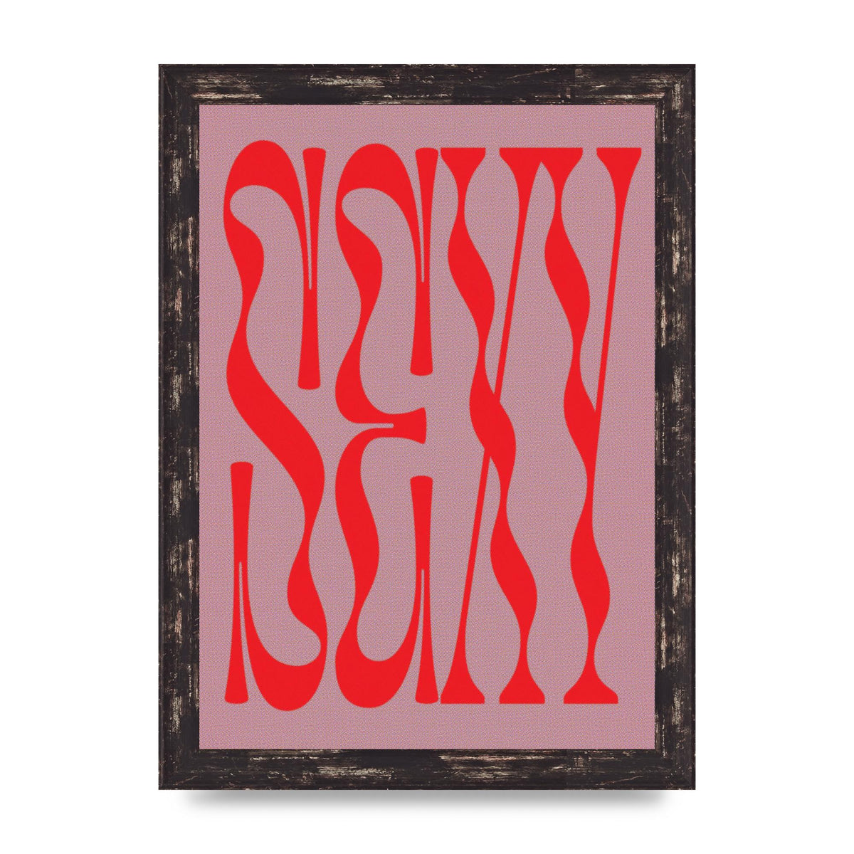 Sexy Red Pink Art For The Home - A4 framed