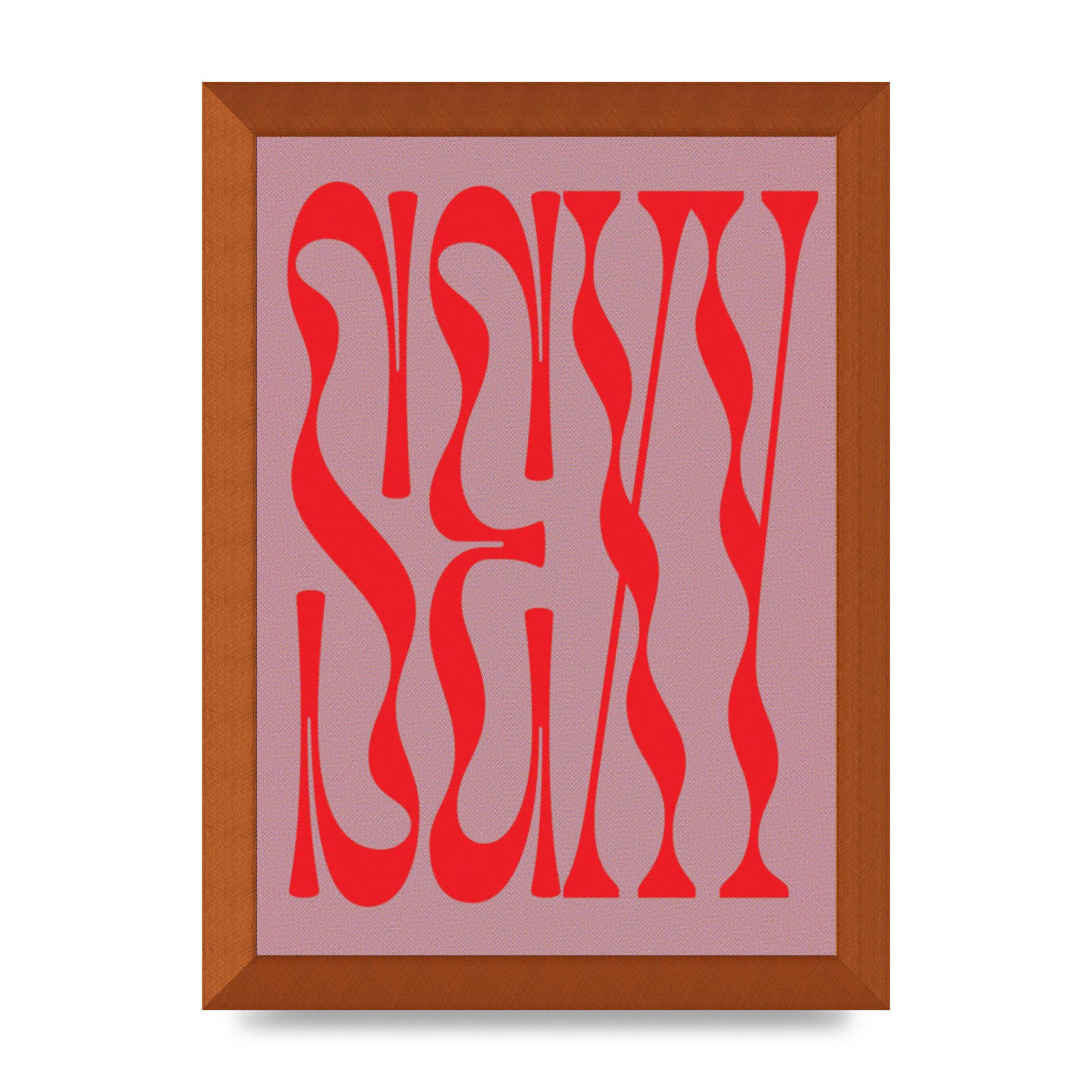 Sexy Red Pink Art For The Home - A4 framed