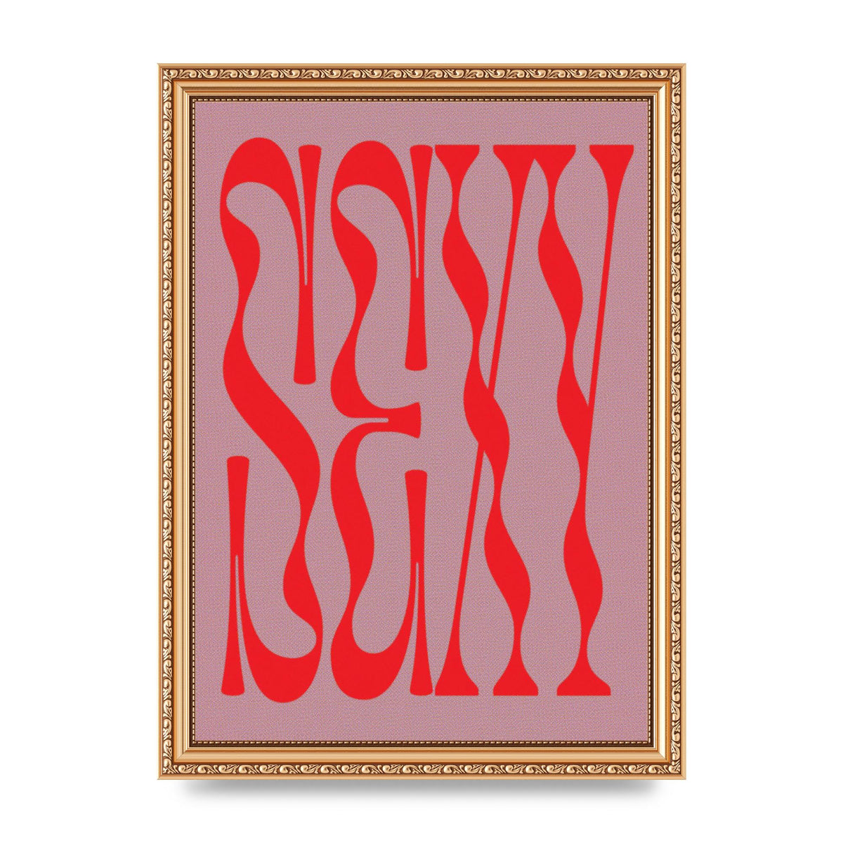 Sexy Red Pink Art For The Home - A4 framed