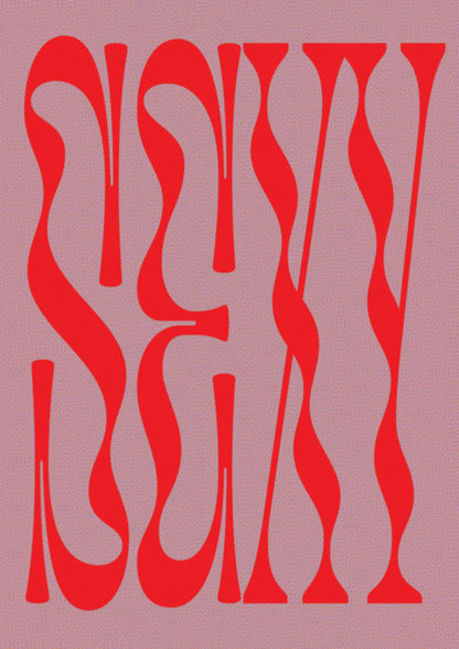 Sexy Red Pink Art For The Home - detail
