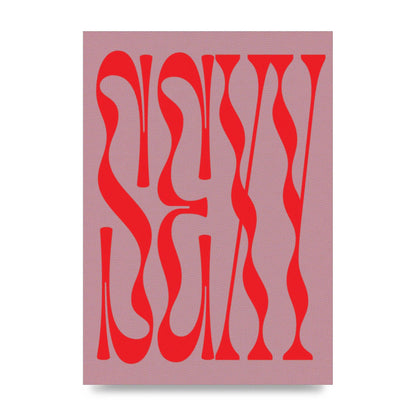 Sexy Red Pink Art For The Home - unframed print