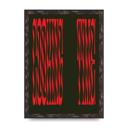 Cooking Time Abstract Wonky Printed Poster - A3 framed