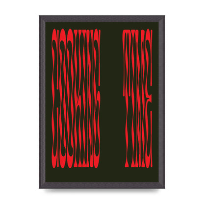 Cooking Time Abstract Wonky Printed Poster - A3 framed