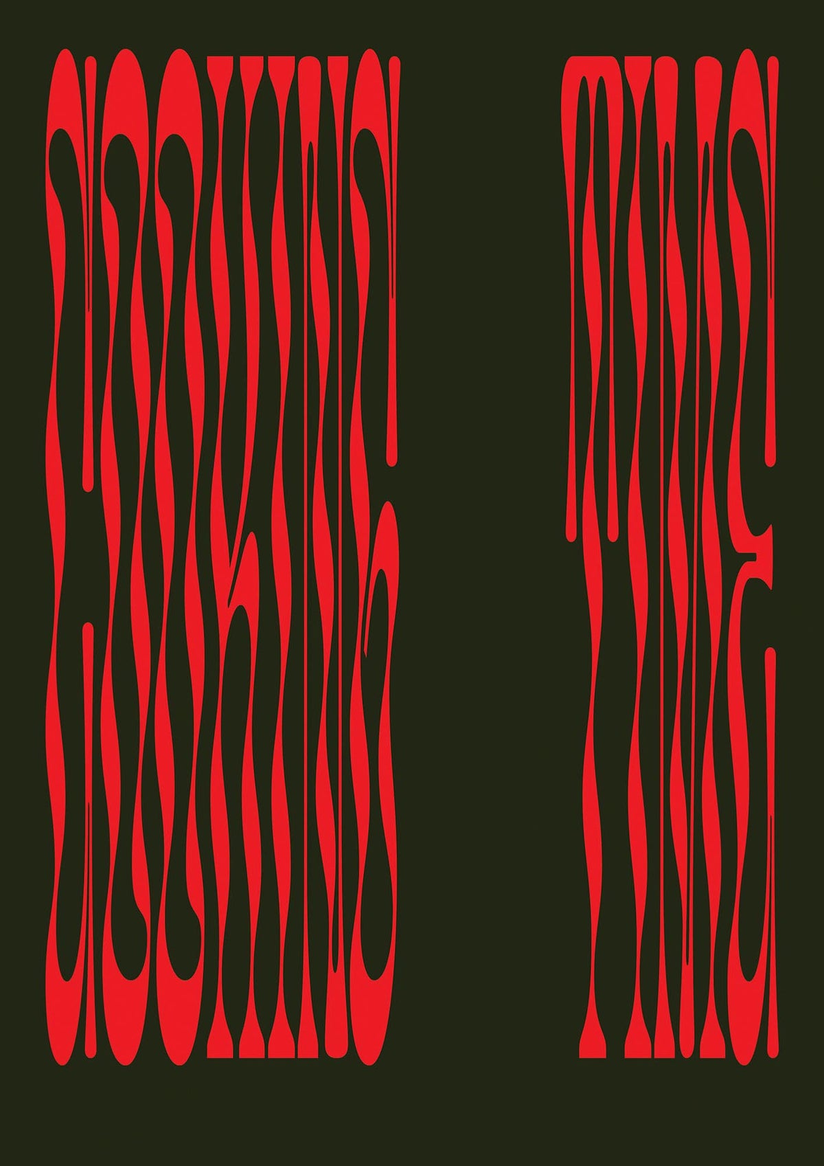 Cooking Time Abstract Wonky Printed Poster - detail