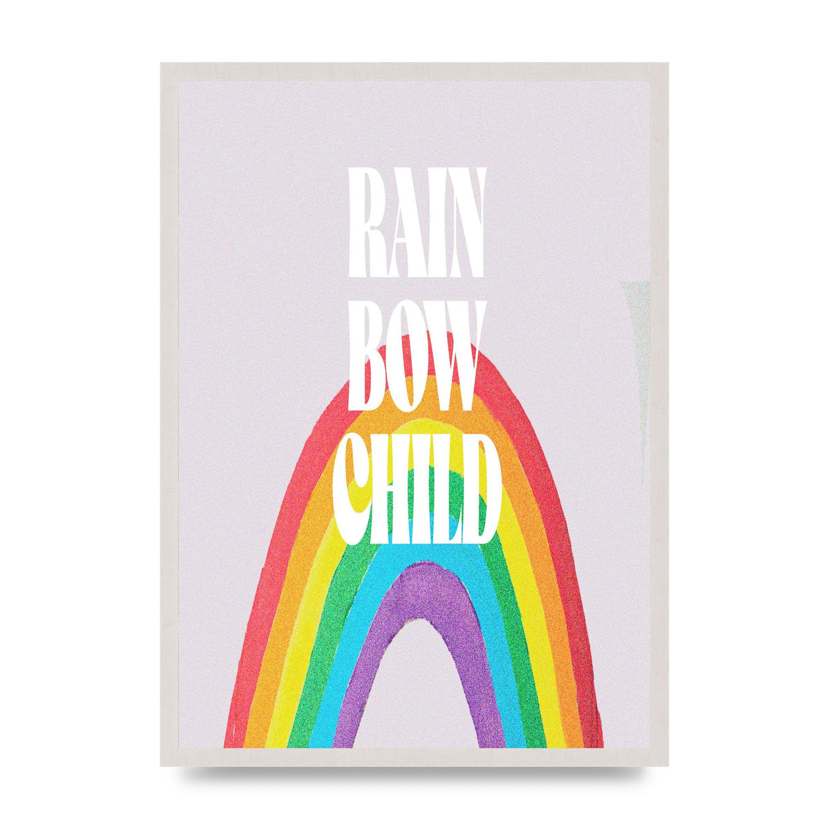 Rainbow Child Printed Poster - A2 framed