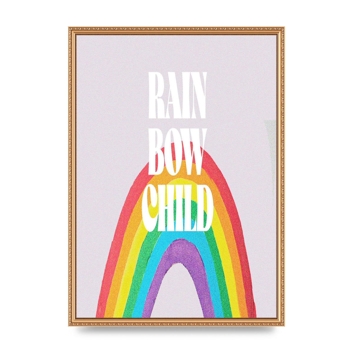Rainbow Child Printed Poster - A2 framed