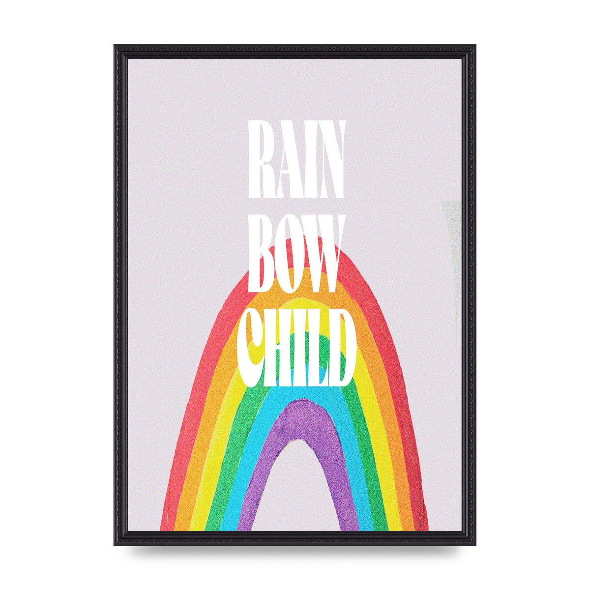 Rainbow Child Printed Poster - A2 framed