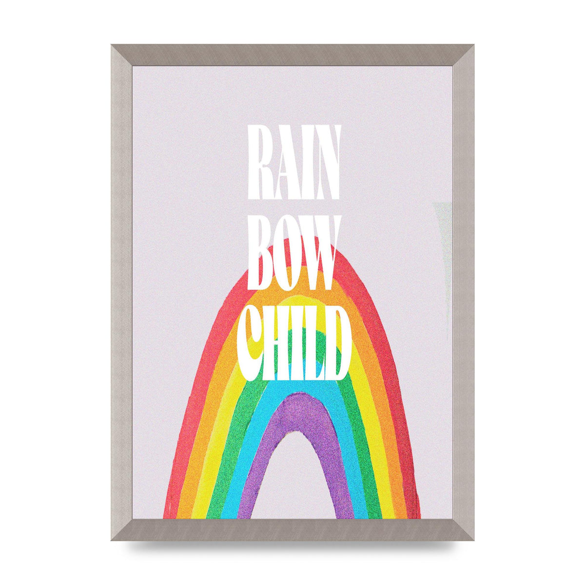 Rainbow Child Printed Poster - A3 framed