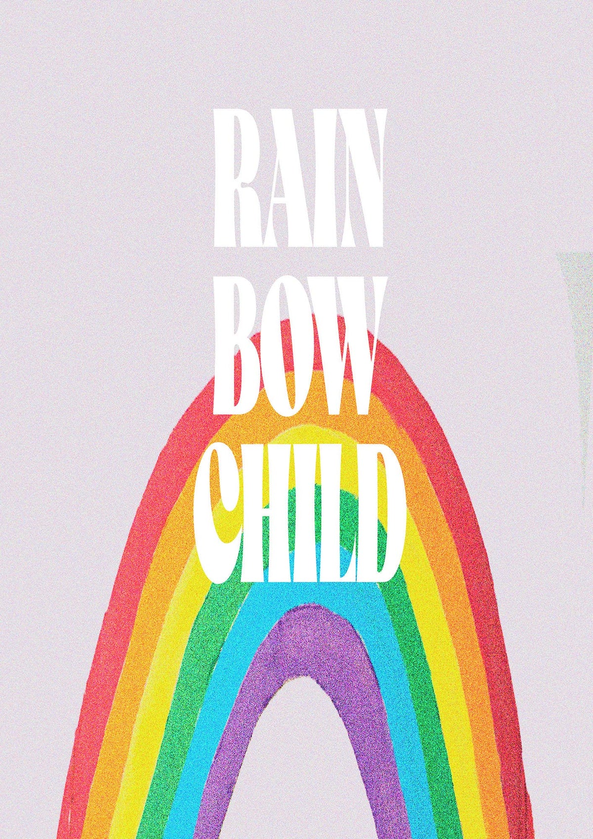 Rainbow Child Printed Poster - detail