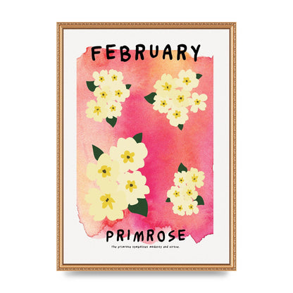Birth Month Flower Series February Art For The Home - A2 framed