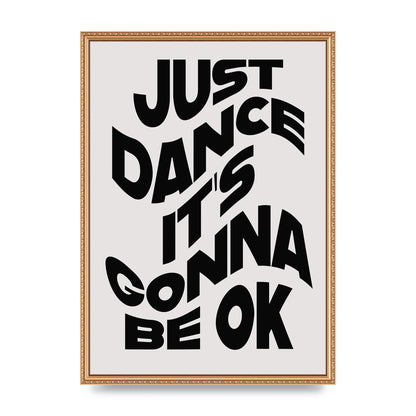 Just Dance Black White Wave" Wall Art - A2 framed