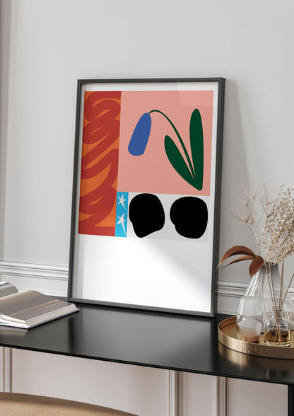 Colour Flower Collage Mix Match Wall Art - living room 4