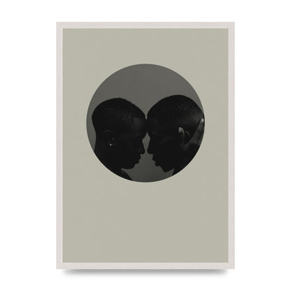Halftone Kiss One Art For The Home - A2 framed