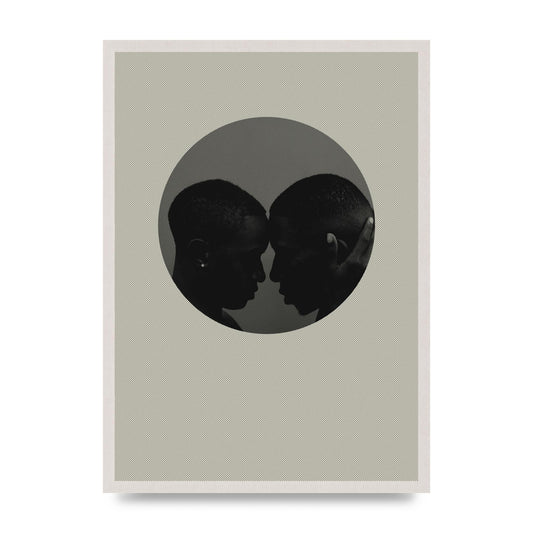 Halftone Kiss One Art For The Home - A2 framed