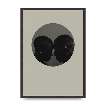 Halftone Kiss One Art For The Home - A2 framed