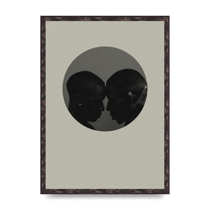 Halftone Kiss One Art For The Home - A2 framed