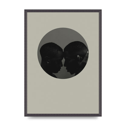 Halftone Kiss One Art For The Home - A2 framed