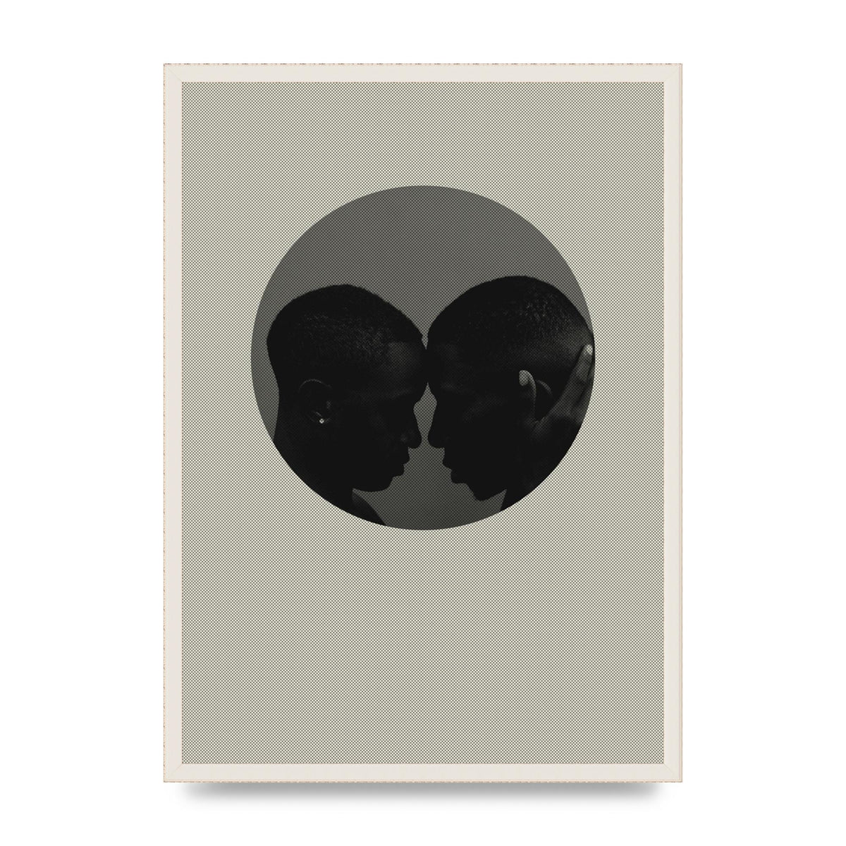 Halftone Kiss One Art For The Home - A2 framed