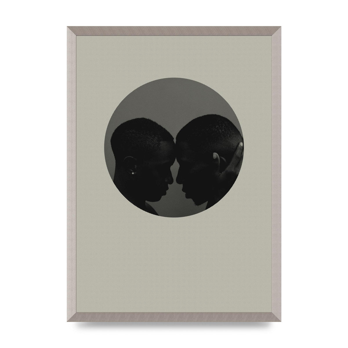 Halftone Kiss One Art For The Home - A2 framed