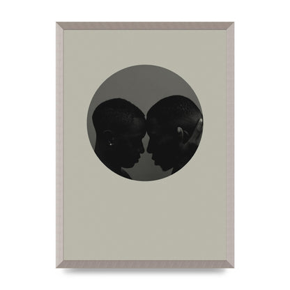Halftone Kiss One Art For The Home - A2 framed