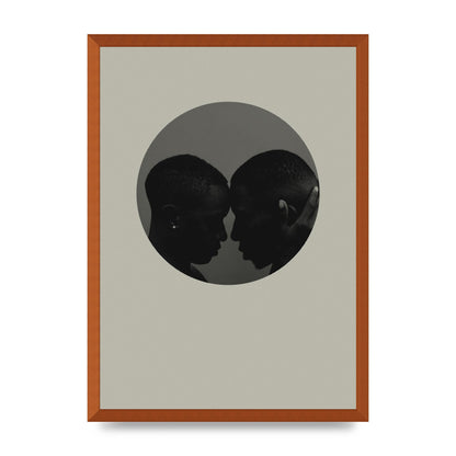 Halftone Kiss One Art For The Home - A2 framed