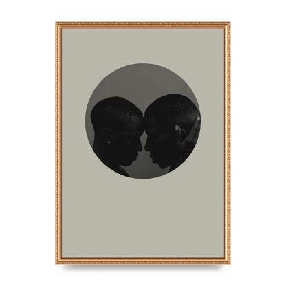 Halftone Kiss One Art For The Home - A2 framed